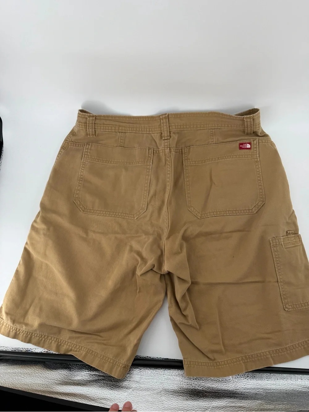 The North Face Men's Khaki Chino Shorts Size 34 Long Hiking Casual Tan